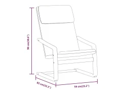Poltrona | Cadeira Relax tecido amarelo-escuro SHL511543