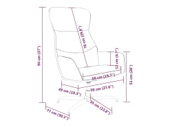 Poltrona | Cadeira Relax tecido cinzento-escuro SHL599760