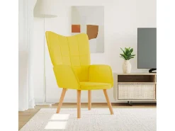 Poltrona | Cadeira Relax tecido amarelo mostarda SHL40846