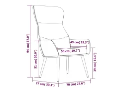 Poltrona | Cadeira Relax tecido cinzento-escuro SHL788028