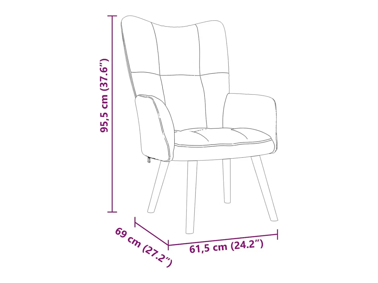 Poltrona | Cadeira Relax tecido cinzento-acastanhado SHL427223