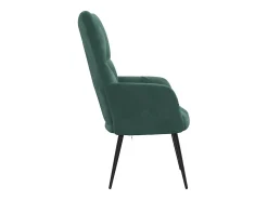 Poltrona | Cadeira Relax veludo verde-escuro SHL985193