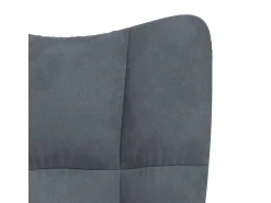Poltrona | Cadeira Relax veludo cinzento-escuro SHL483460