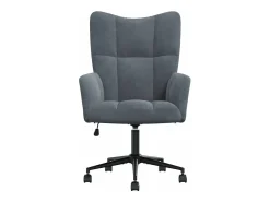 Poltrona | Cadeira Relax veludo cinzento-escuro SHL483460