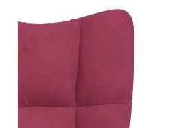 Poltrona | Cadeira Relax veludo vermelho tinto SHL45355
