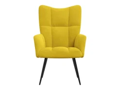 Poltrona | Cadeira Relax veludo amarelo mostarda SHL230176