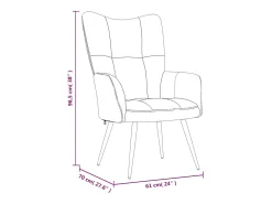 Poltrona | Cadeira Relax veludo amarelo mostarda SHL230176