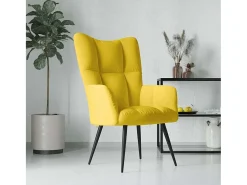 Poltrona | Cadeira Relax veludo amarelo mostarda SHL230176