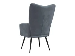 Poltrona | Cadeira Relax veludo cinzento-escuro SHL506588