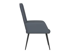 Poltrona | Cadeira Relax veludo cinzento-escuro SHL635181