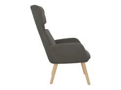Poltrona | Cadeira Relax veludo cinzento-escuro SHL813975
