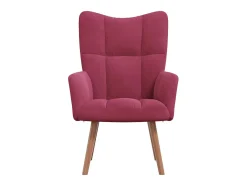 Poltrona | Cadeira Relax veludo vermelho tinto SHL451557
