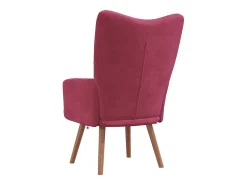 Poltrona | Cadeira Relax veludo vermelho tinto SHL451557