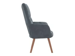 Poltrona | Cadeira Relax veludo cinzento-escuro SHL761902