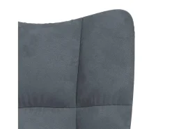 Poltrona | Cadeira Relax veludo cinzento-escuro SHL540709