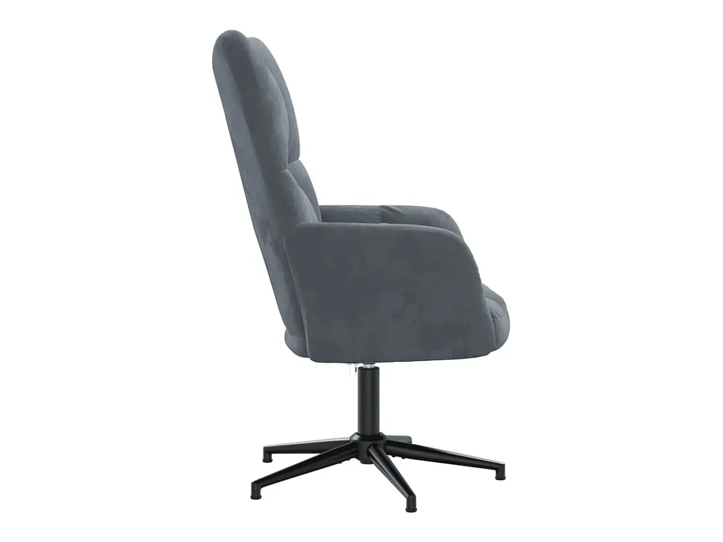 Poltrona | Cadeira Relax veludo cinzento-escuro SHL540709
