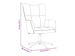 Poltrona | Cadeira Relax veludo cinzento-escuro SHL540709