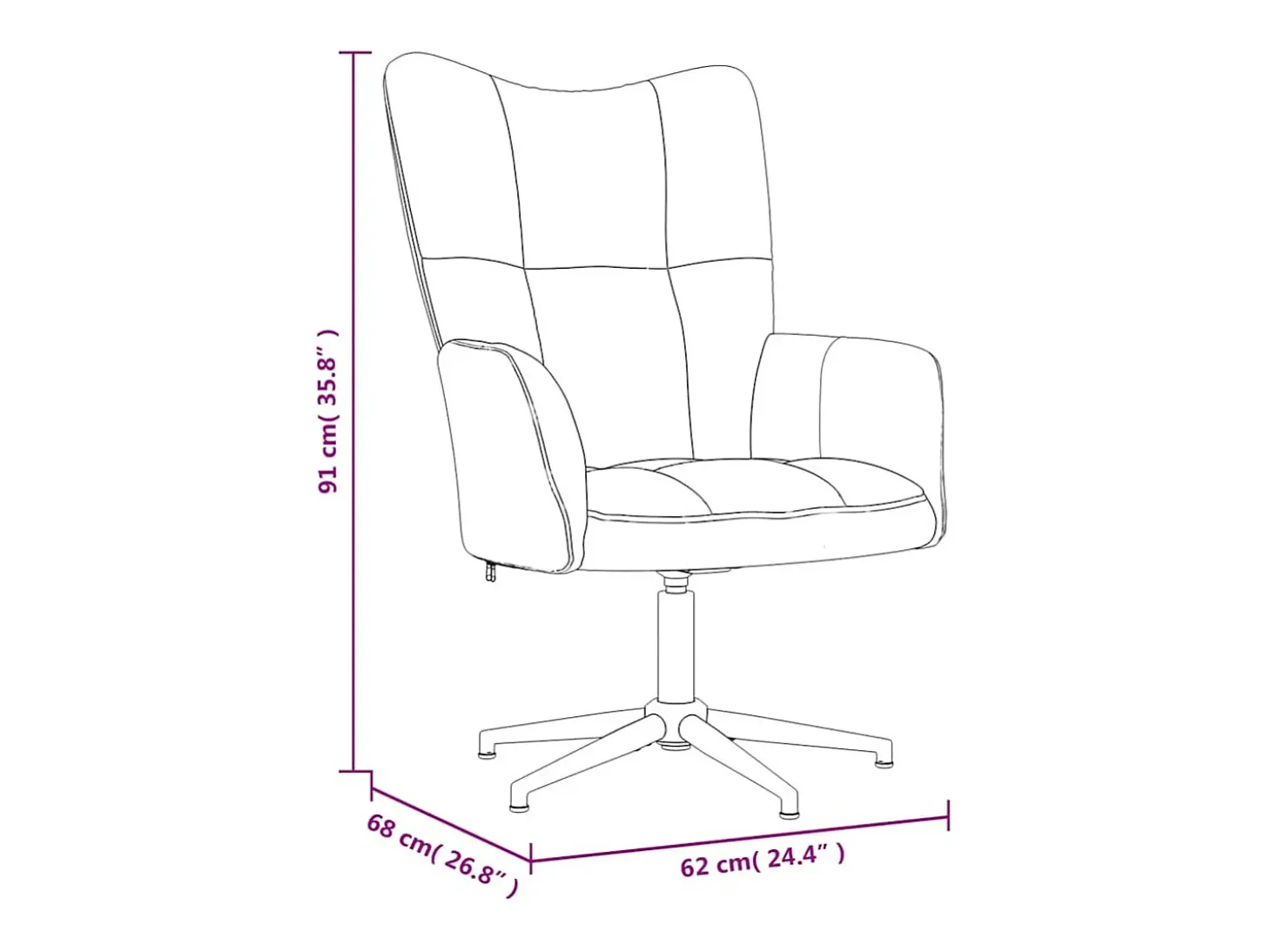Poltrona | Cadeira Relax veludo cinzento-escuro SHL540709