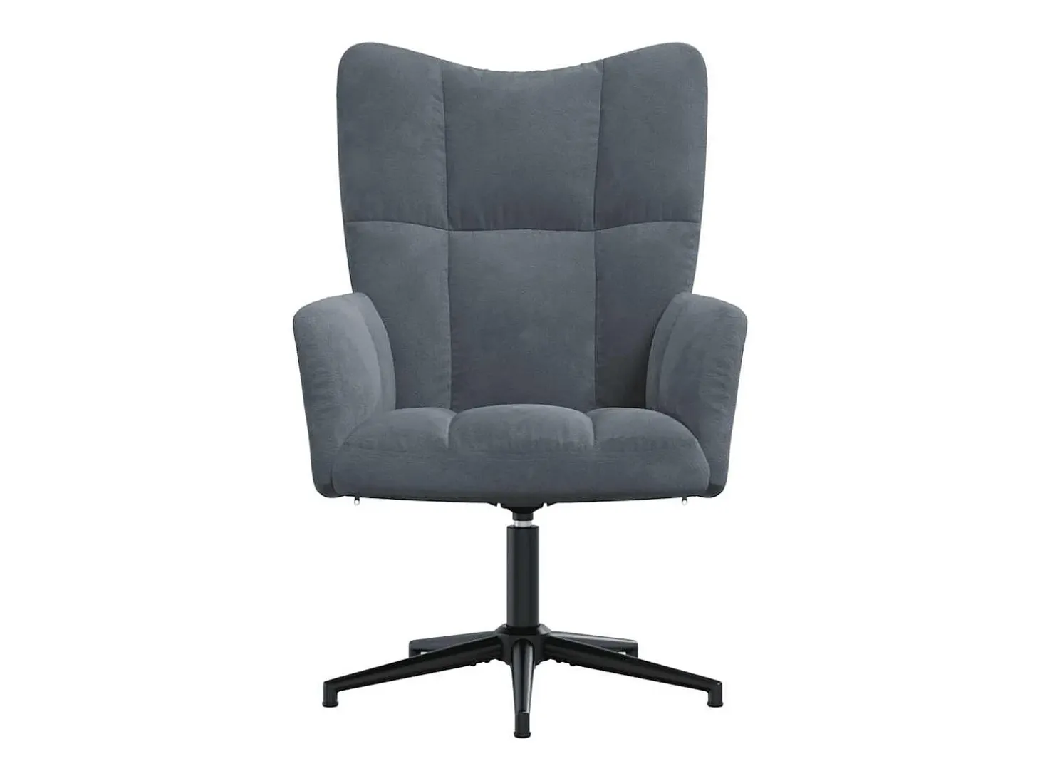 Poltrona | Cadeira Relax veludo cinzento-escuro SHL540709