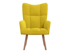 Poltrona | Cadeira Relax veludo amarelo mostarda SHL91459