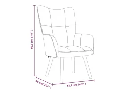 Poltrona | Cadeira Relax veludo amarelo mostarda SHL91459