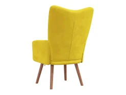 Poltrona | Cadeira Relax veludo amarelo mostarda SHL91459