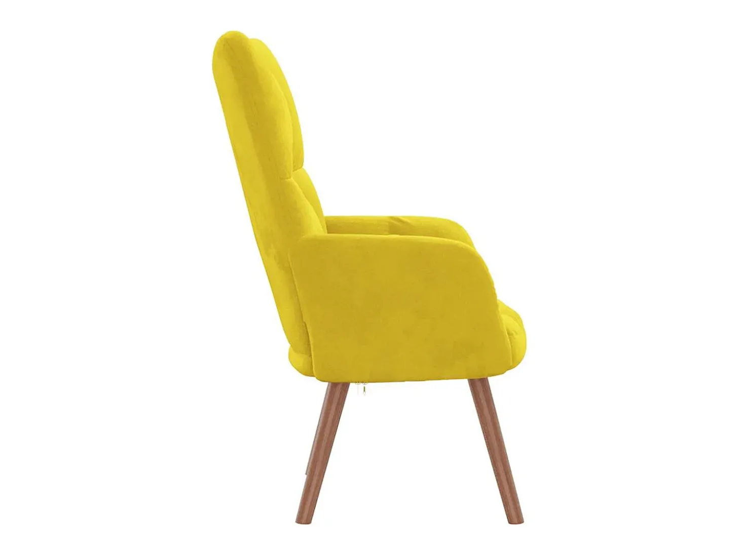 Poltrona | Cadeira Relax veludo amarelo mostarda SHL91459