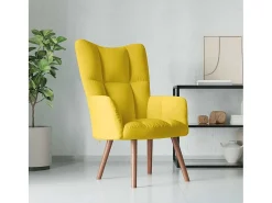 Poltrona | Cadeira Relax veludo amarelo mostarda SHL91459