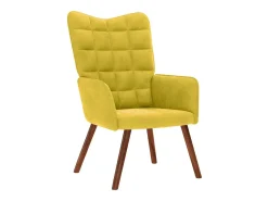 Poltrona | Cadeira Relax veludo amarelo SHL535987