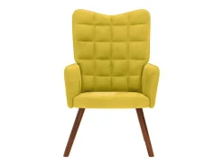 Poltrona | Cadeira Relax veludo amarelo SHL535987
