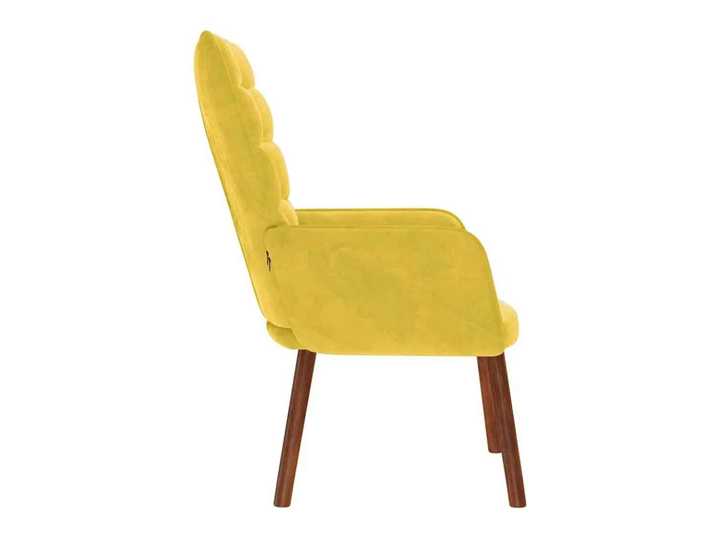 Poltrona | Cadeira Relax veludo amarelo SHL535987