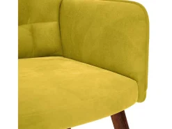 Poltrona | Cadeira Relax veludo amarelo SHL535987