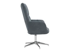 Poltrona | Cadeira Relax veludo cinzento-escuro SHL419835