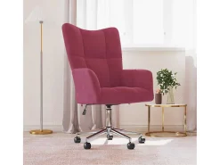 Poltrona | Cadeira Relax veludo vermelho tinto SHL644761