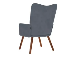 Poltrona | Cadeira Relax veludo cinzento-escuro SHL44222