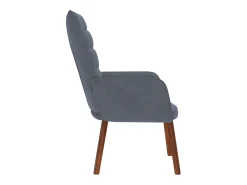 Poltrona | Cadeira Relax veludo cinzento-escuro SHL44222