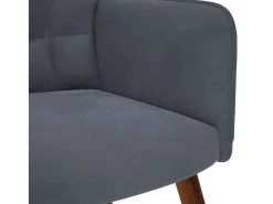 Poltrona | Cadeira Relax veludo cinzento-escuro SHL44222