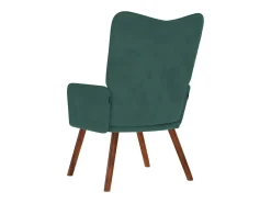 Poltrona | Cadeira Relax veludo verde-escuro SHL613254