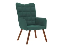 Poltrona | Cadeira Relax veludo verde-escuro SHL613254