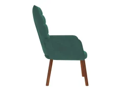 Poltrona | Cadeira Relax veludo verde-escuro SHL613254