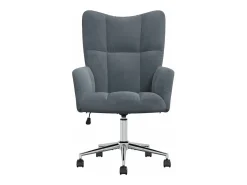 Poltrona | Cadeira Relax veludo cinzento-escuro SHL539203