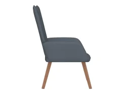 Poltrona | Cadeira Relax veludo cinzento-escuro SHL414995