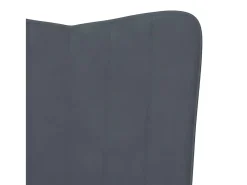 Poltrona | Cadeira Relax veludo cinzento-escuro SHL414995
