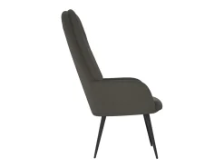 Poltrona | Cadeira Relax veludo cinzento-escuro SHL328004