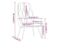 Poltrona | Cadeira Relax veludo cinzento-escuro SHL328004