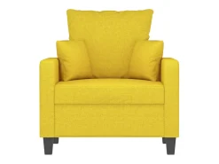 Poltrona 60 cm tecido amarelo-claro PT443837