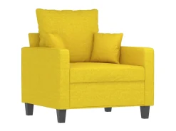 Poltrona 60 cm tecido amarelo-claro PT443837