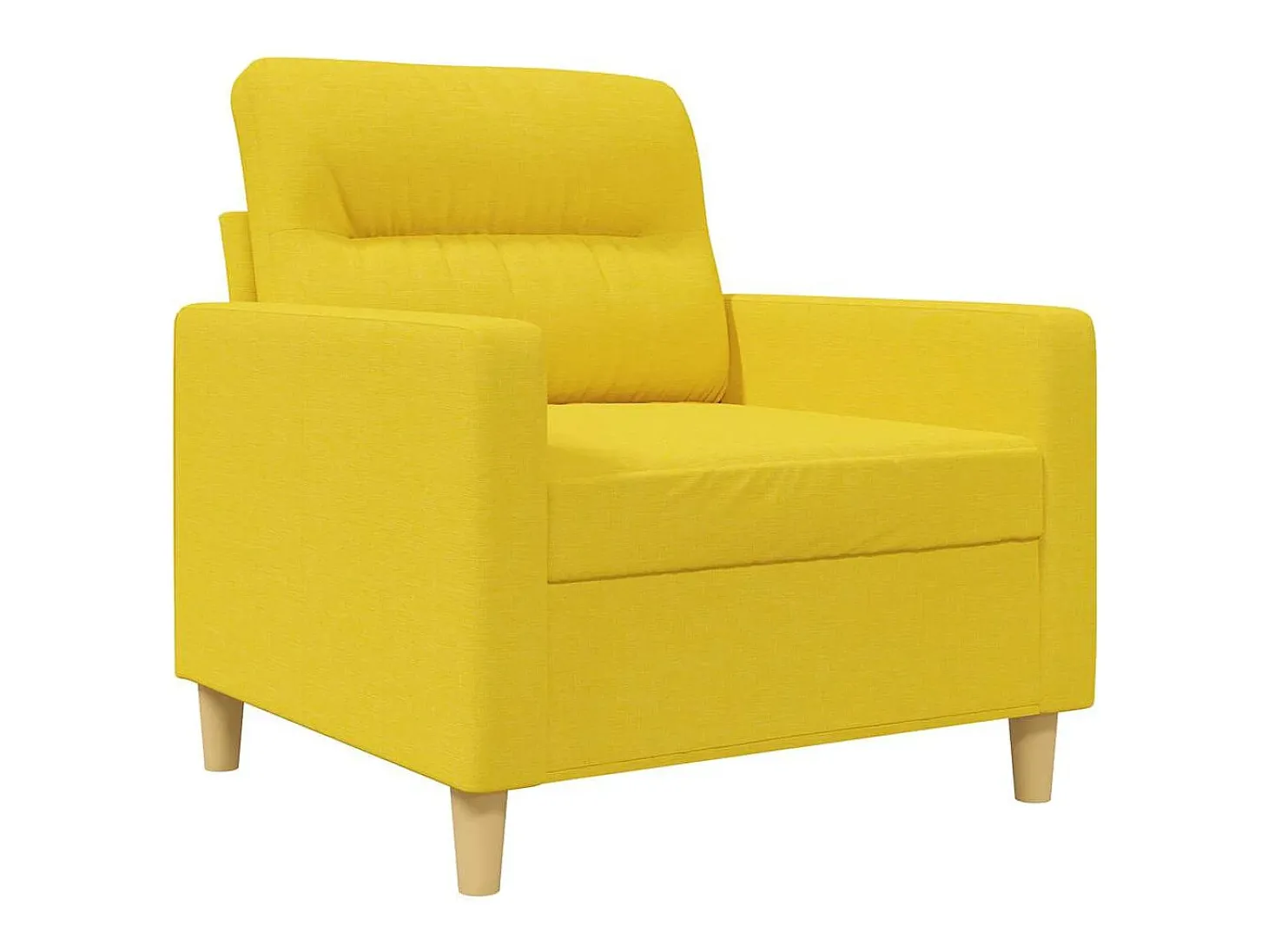 Poltrona 60 cm tecido amarelo-claro