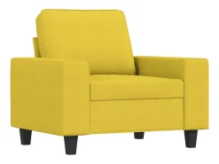 Poltrona 60 cm tecido amarelo-claro PT449106