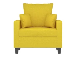 Poltrona 60 cm tecido amarelo-claro